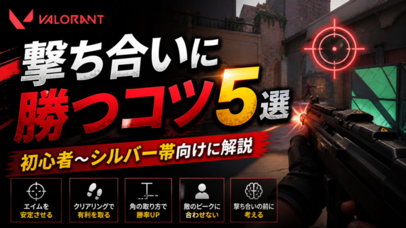 【VALORANT】撃ち合いに勝つコツ5選｜初心者〜シルバー帯が劇的に変わる“準備”の鉄則