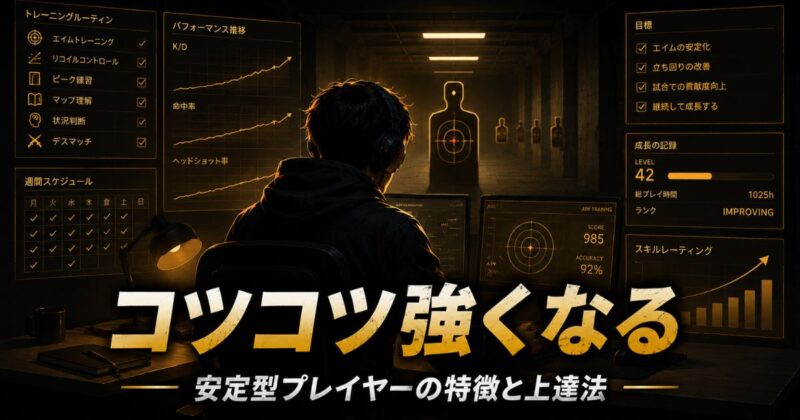 【VALORANT】コツコツ続けられる人へ｜安定型プレイヤーの特徴と上達方法